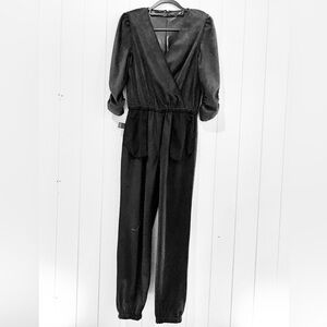 Generation Love  NWT Madison Vegan Jumpsuit Size S Black